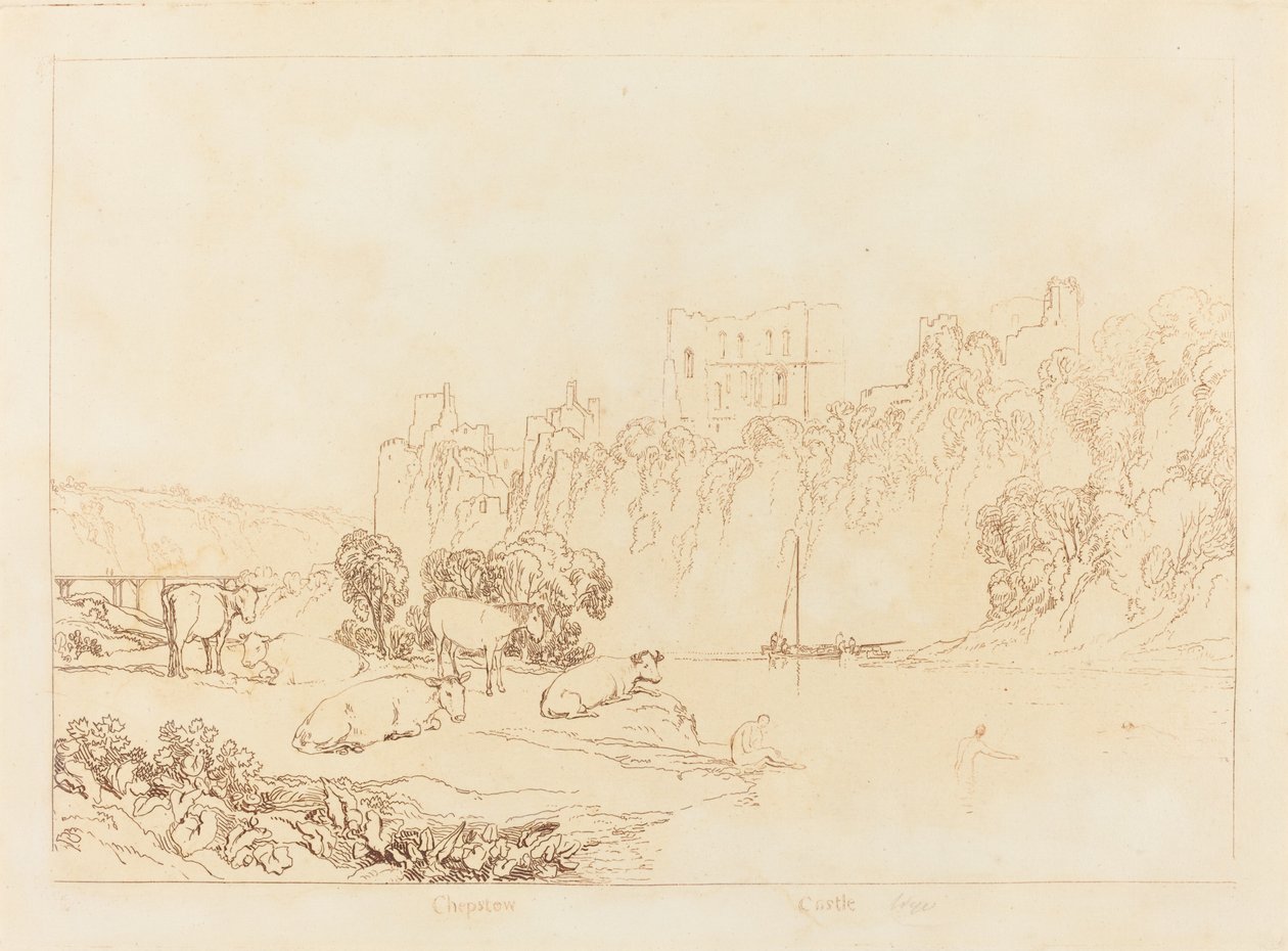 Fluss Wye, veröffentlicht 1812 von Joseph Mallord William Turner