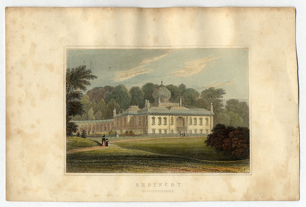 Sezincote House, Gloucester, 1823 von J.P. Neale