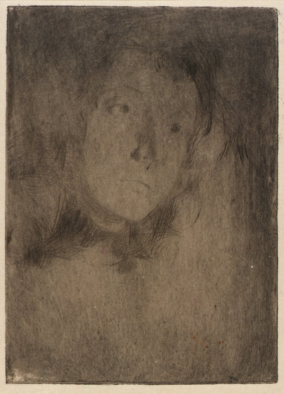 Kopf einer Frau von J. Alden Weir
