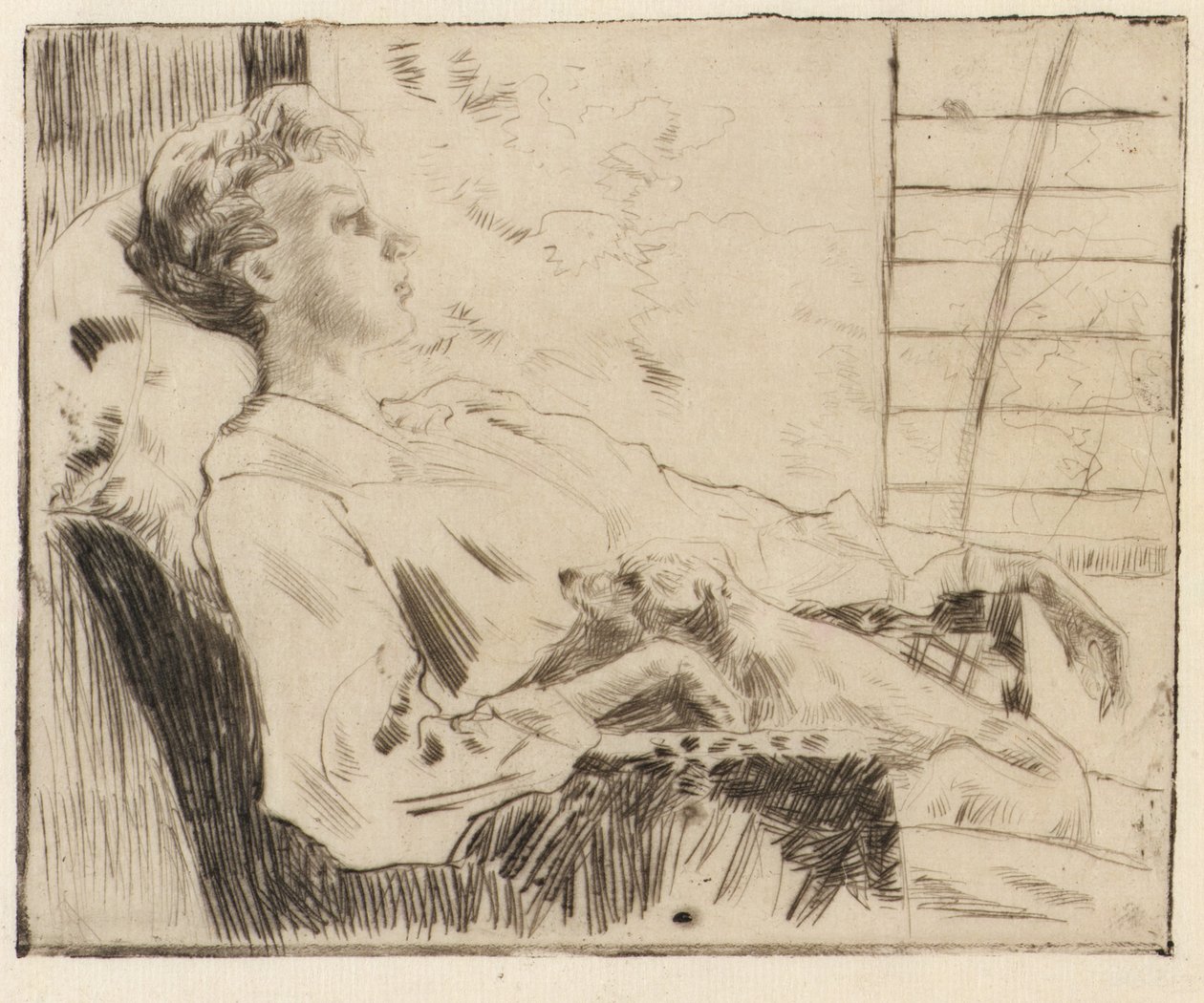 Auf der Piazza von J. Alden Weir