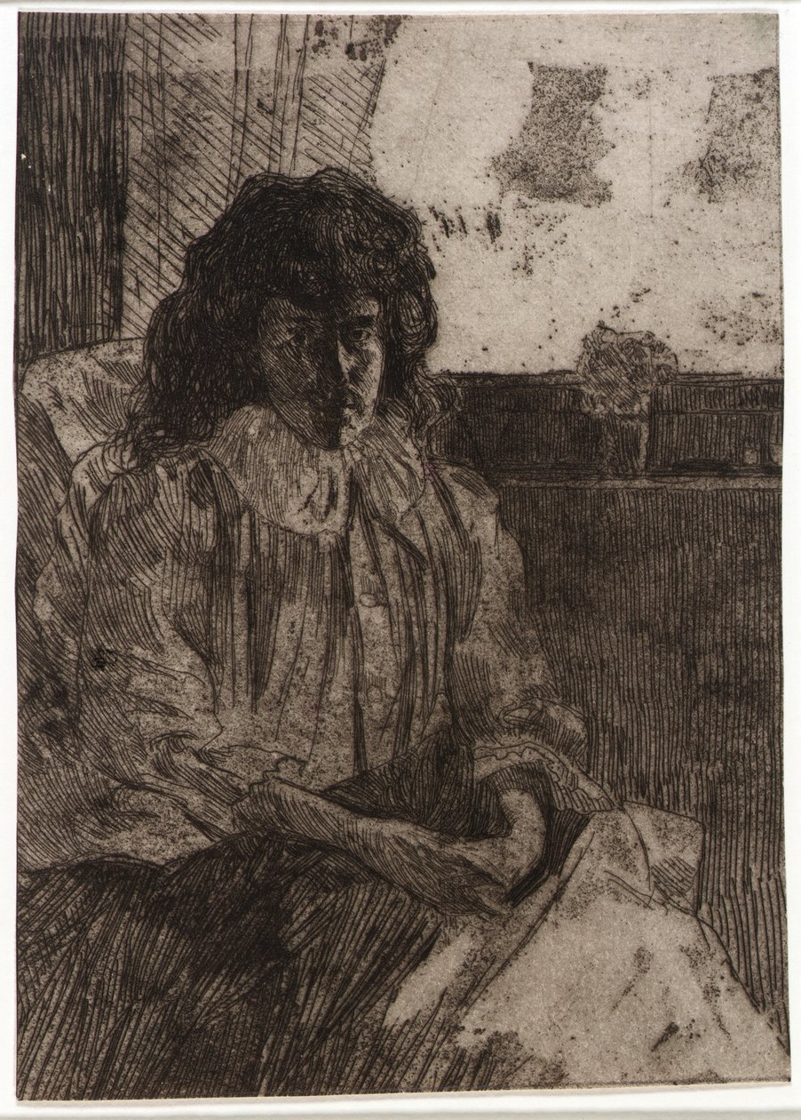 Skizze am Fenster Nr. 2 von J. Alden Weir