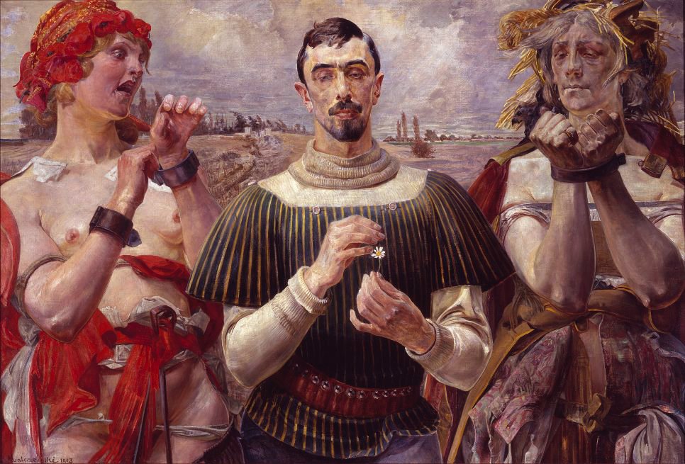 Polnischer Hamlet - Porträt von Aleksander Wielopolski von Jacek Malczewski