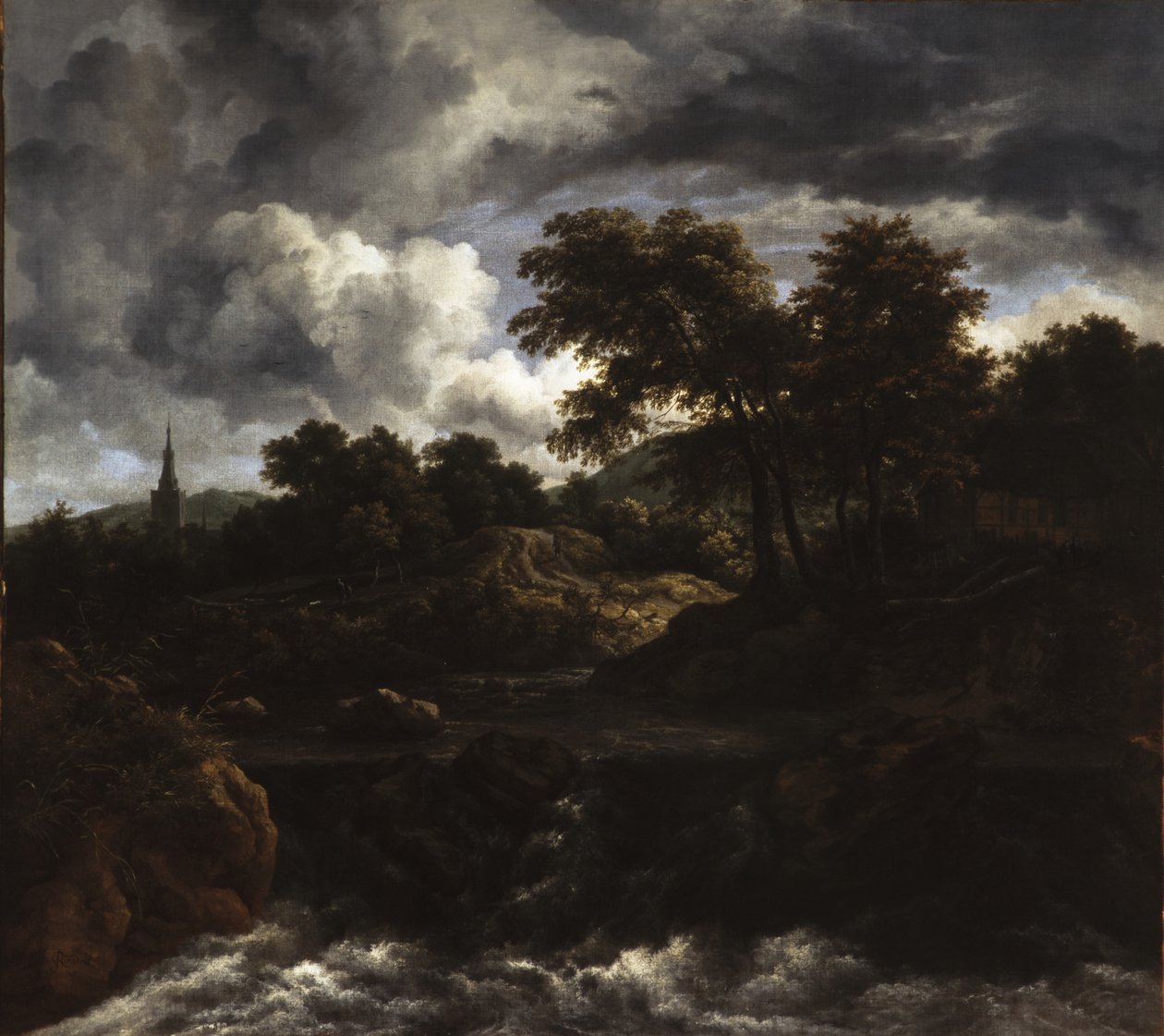 Waldlandschaft mit Wasserfall, ca. 1660 von Jacob van Ruisdael