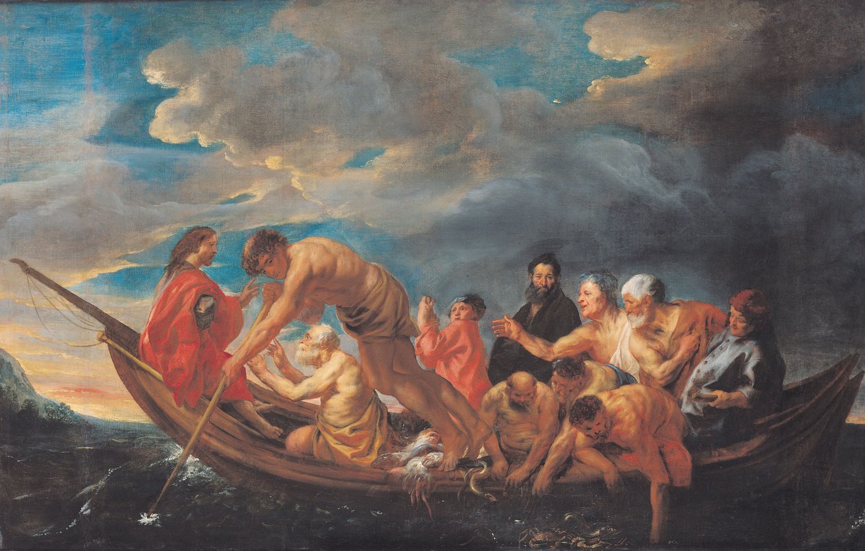 Der wunderbare Fischfang, ca. 1640 von Jacob Jordaens