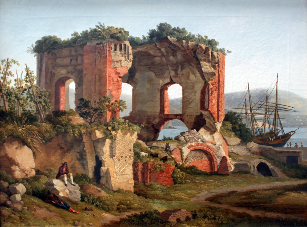 Der Venus-Tempel in Baja I von Jacob Philipp Hackert