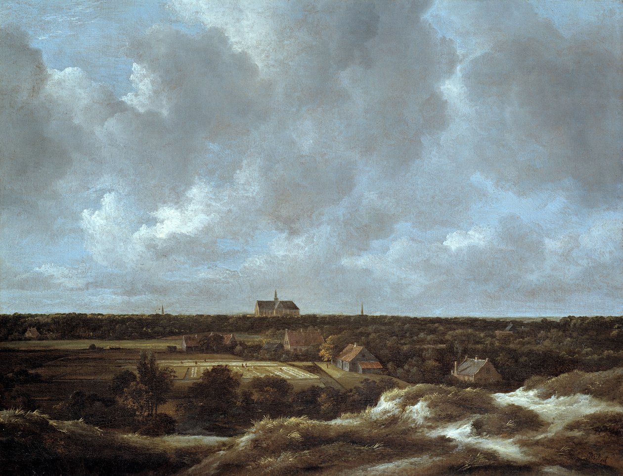 Ansicht von Haarlem und Bleichfelder von Jacob van Ruisdael