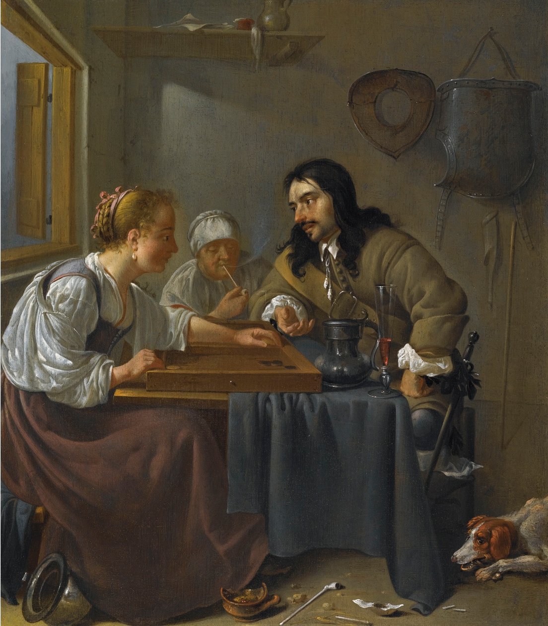 Die Tric-Trac-Spieler von Jacob Duck