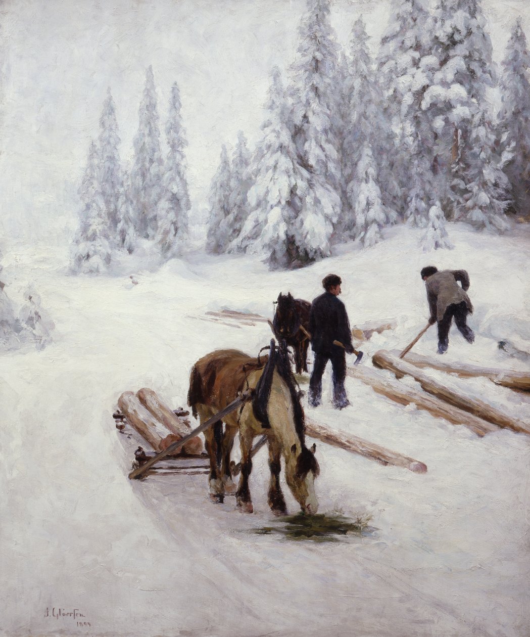 Holztransport von Jacob Gloersen