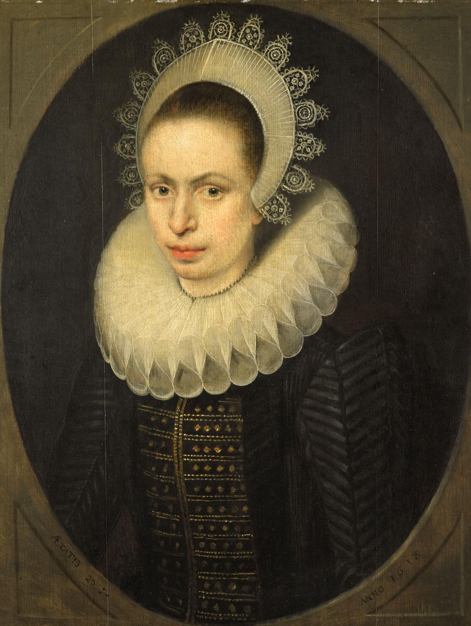 Porträt von Antoinette Walleran (1598-?) von Jacob Lambrechtsz Loncke