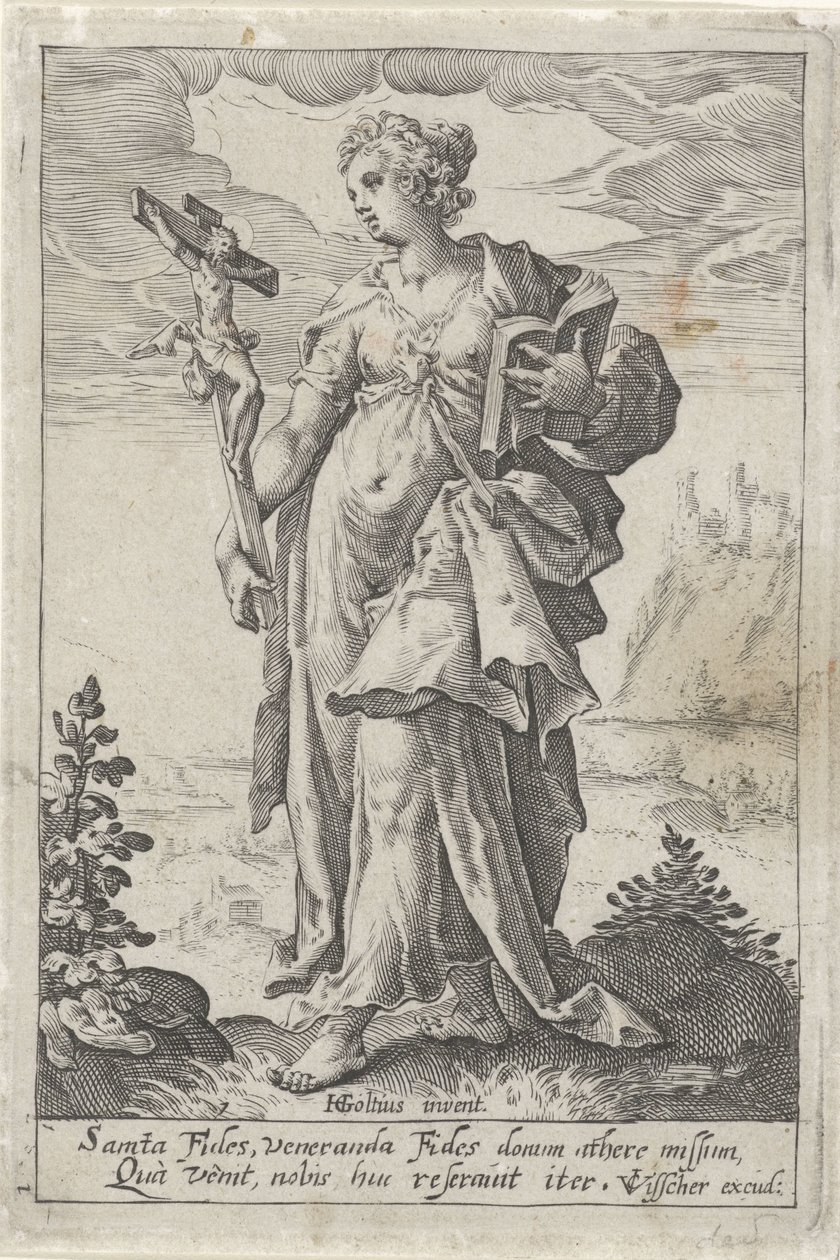 Glaube (Fides) von Jacob Matham (attributed to)