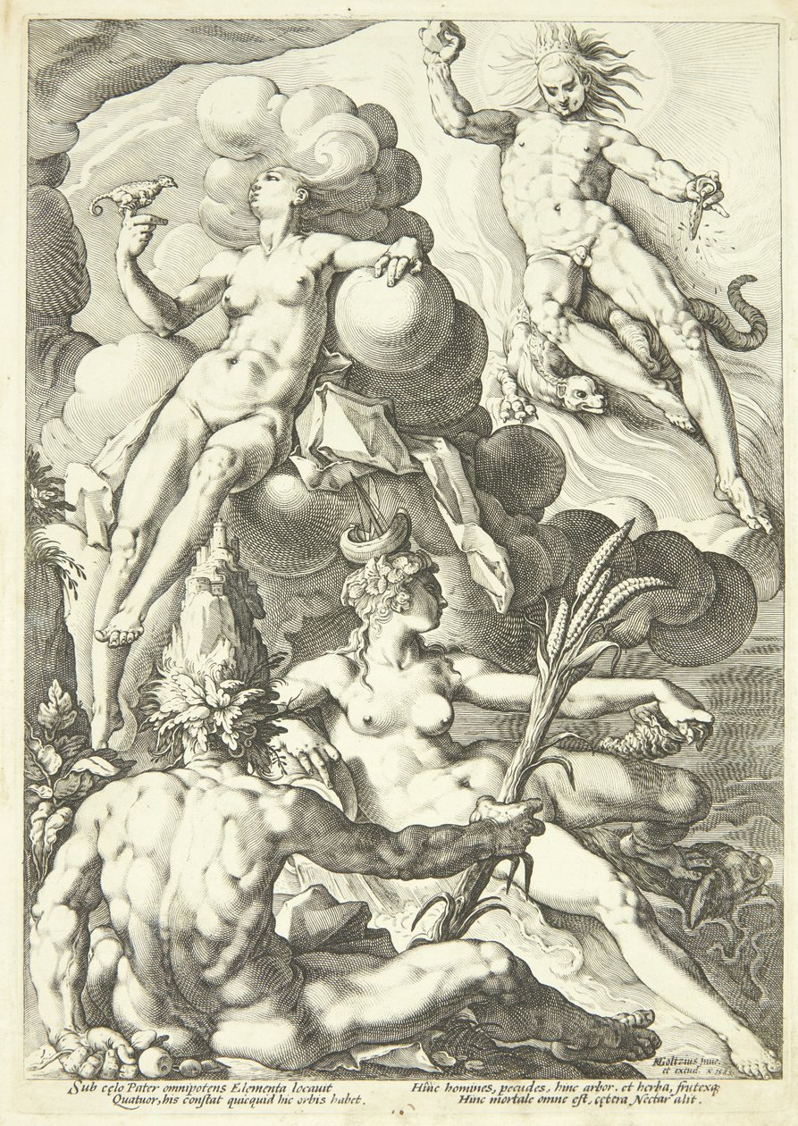 Die vier Elemente von Jacob Matham
