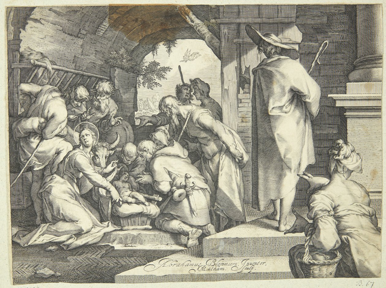 Die Anbetung der Hirten von Jacob Matham