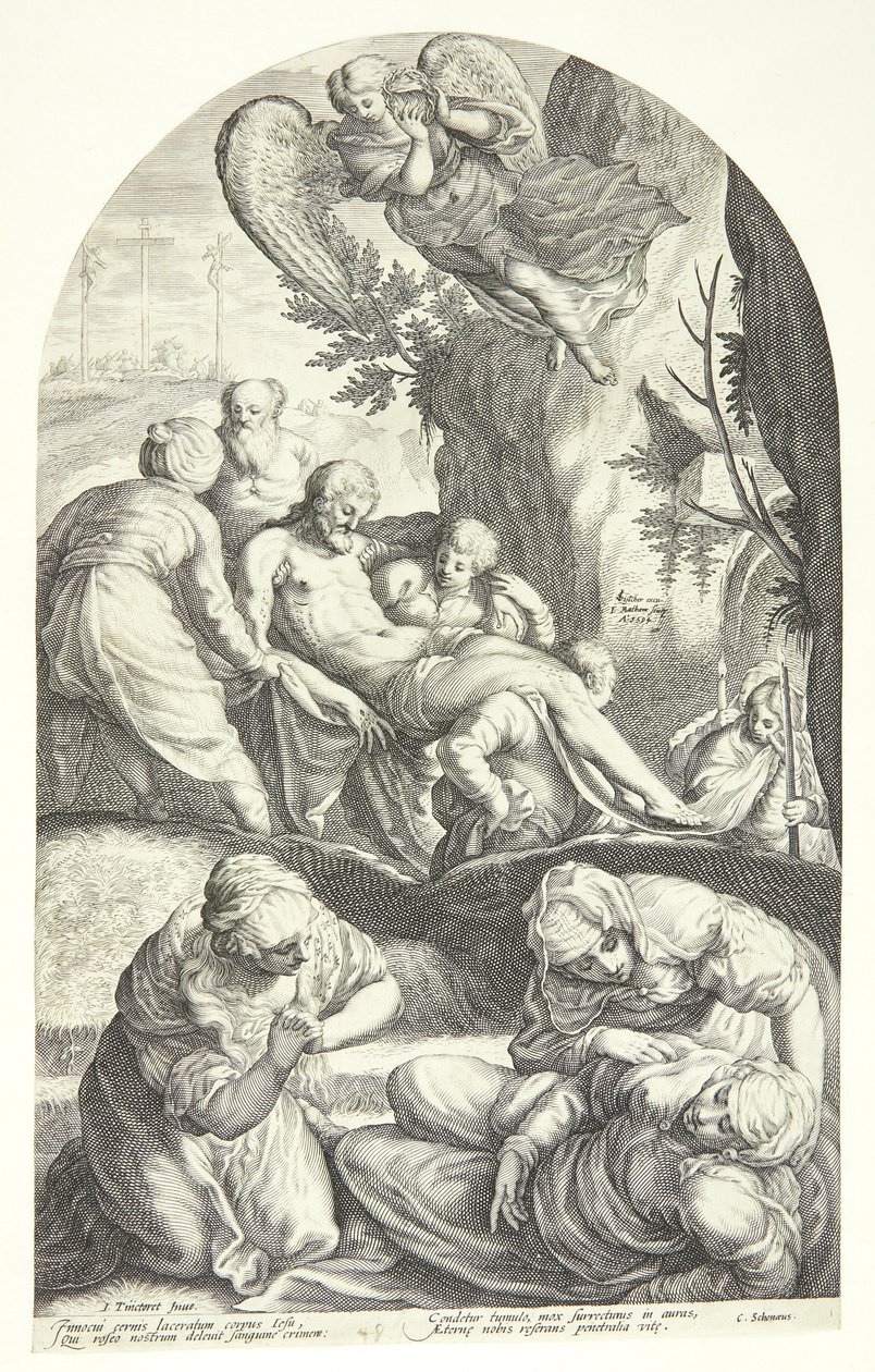 Die Grablegung Christi von Jacob Matham