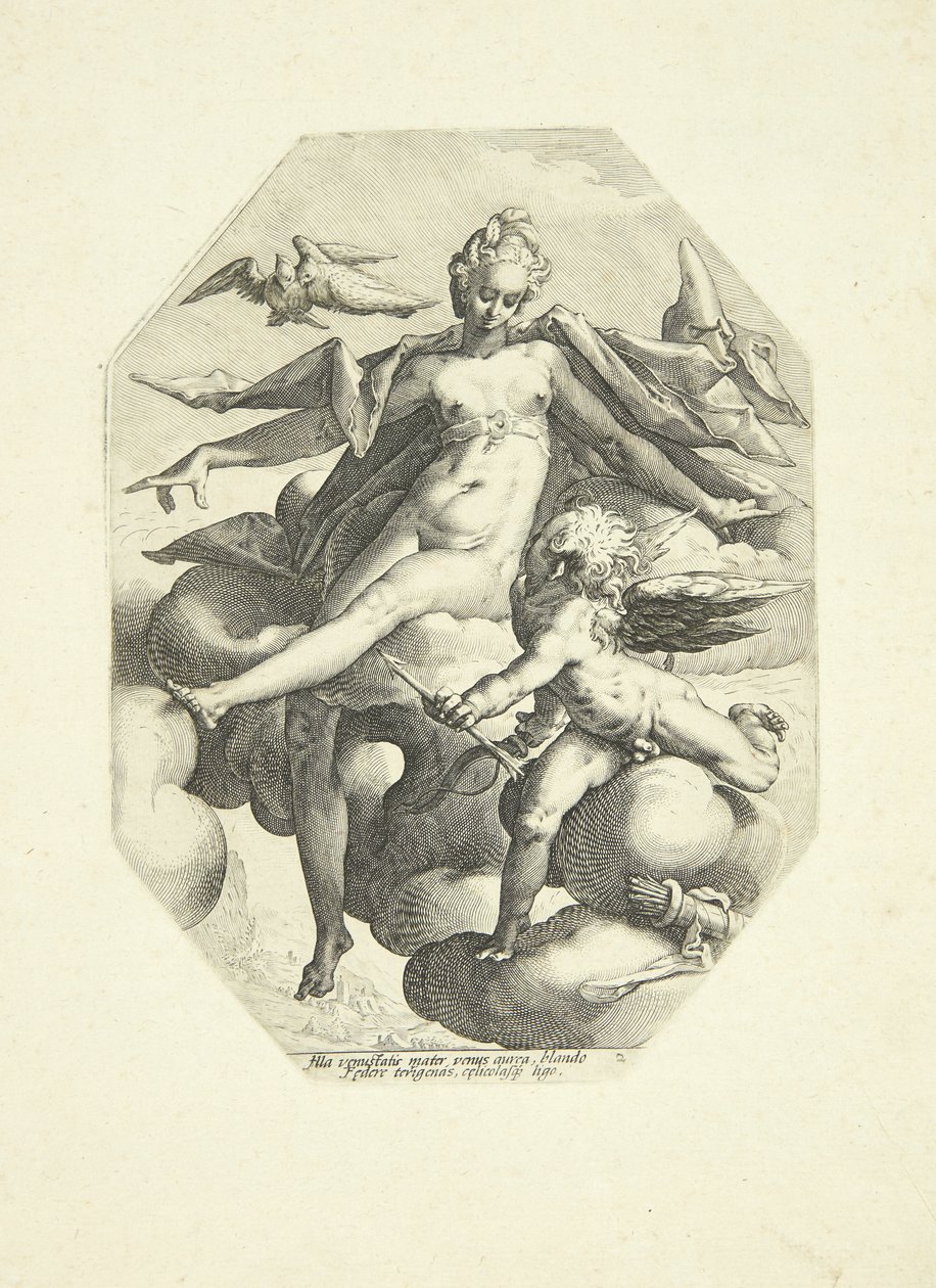 Venus und Amor von Jacob Matham