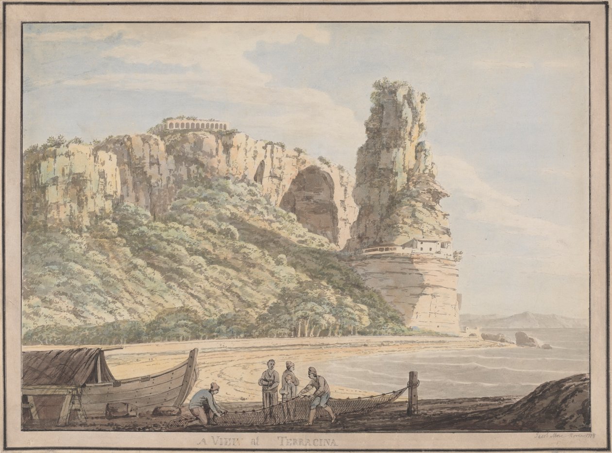 Eine Ansicht in Terracina von Jacob More