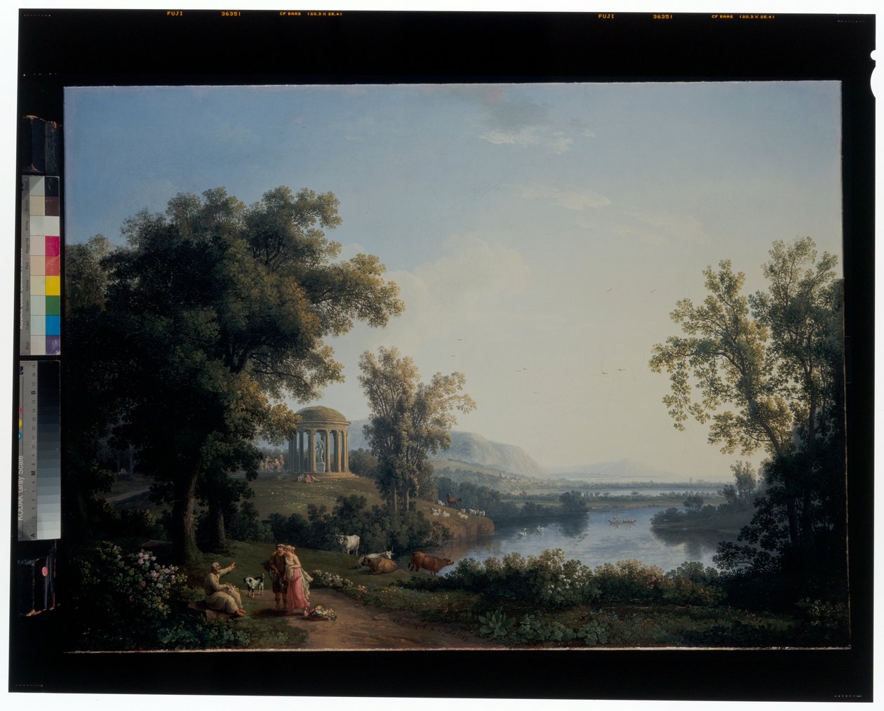 Klassische Flusslandschaft von Jacob Philippe Hackert