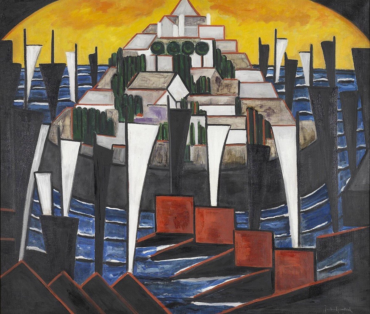 Bild Nr. 15 Segelboote von Jacoba Berendina van Heemskerck van Beest