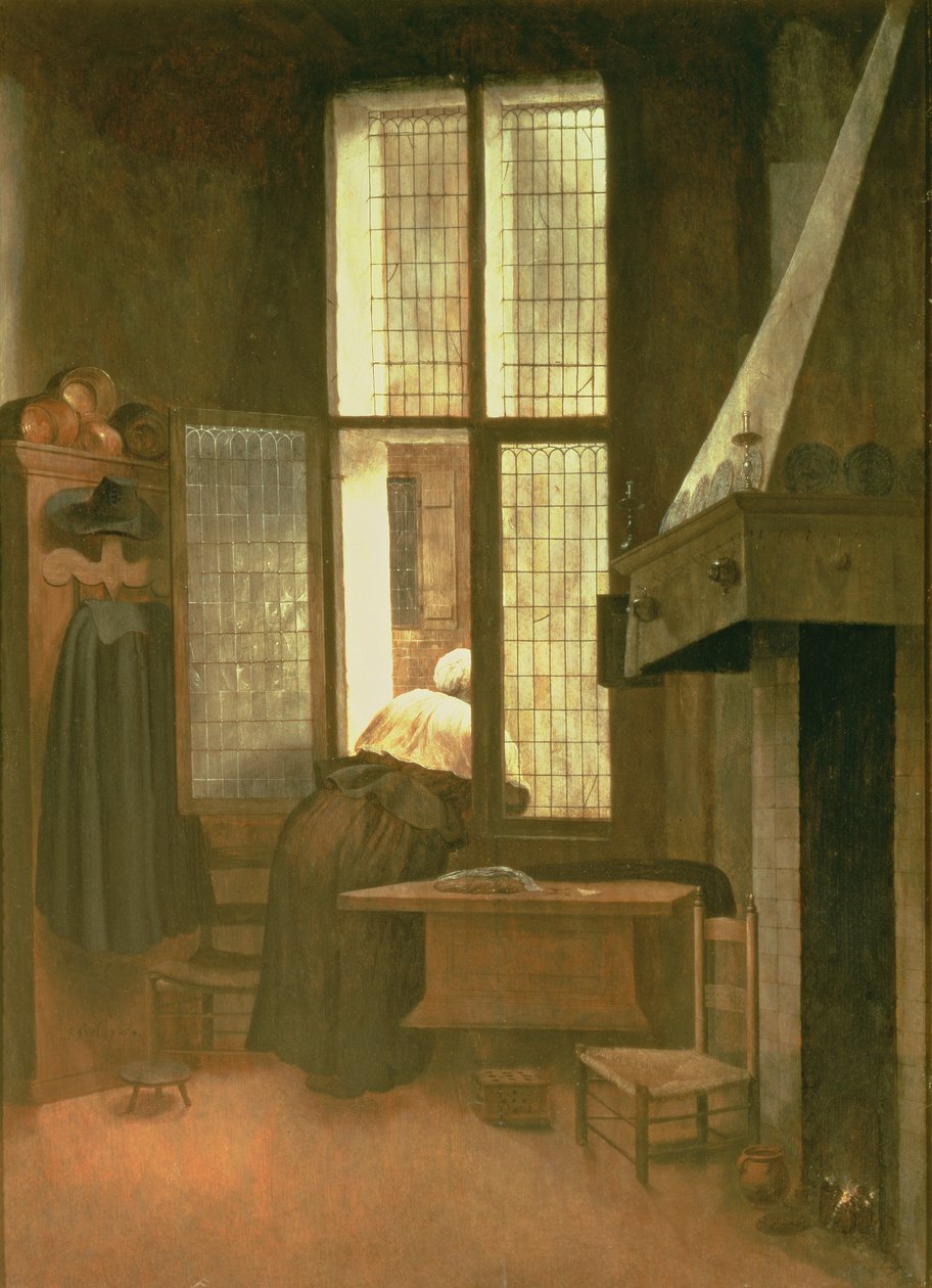 Frau am Fenster, 1654 von Jacobus Vrel or Frel