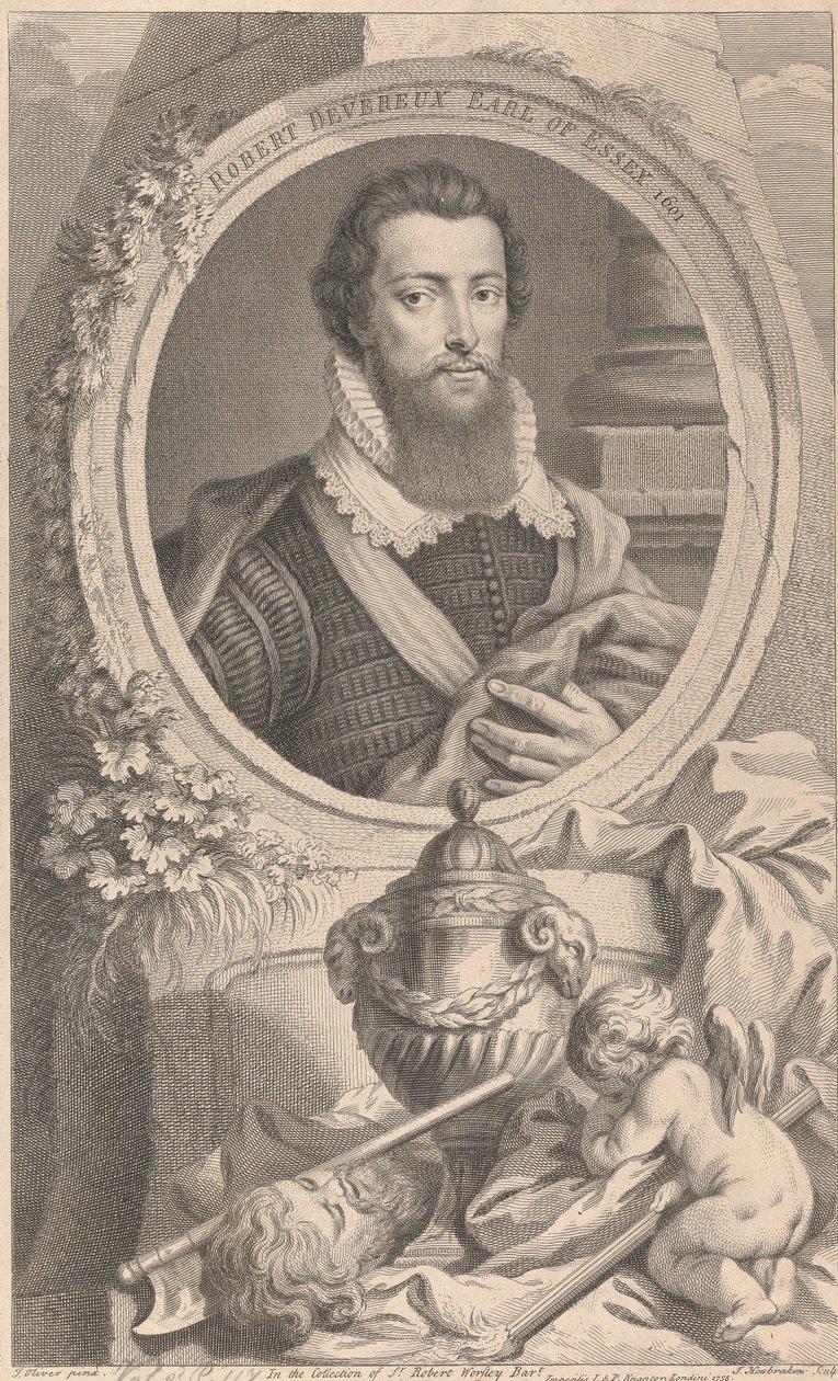 Robert Devareux, 2. Earl of Essex von Jacobus Houbraken