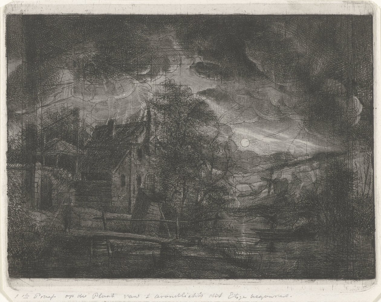 Landschaft bei Mondlicht von Jacobus Ludovicus Cornet