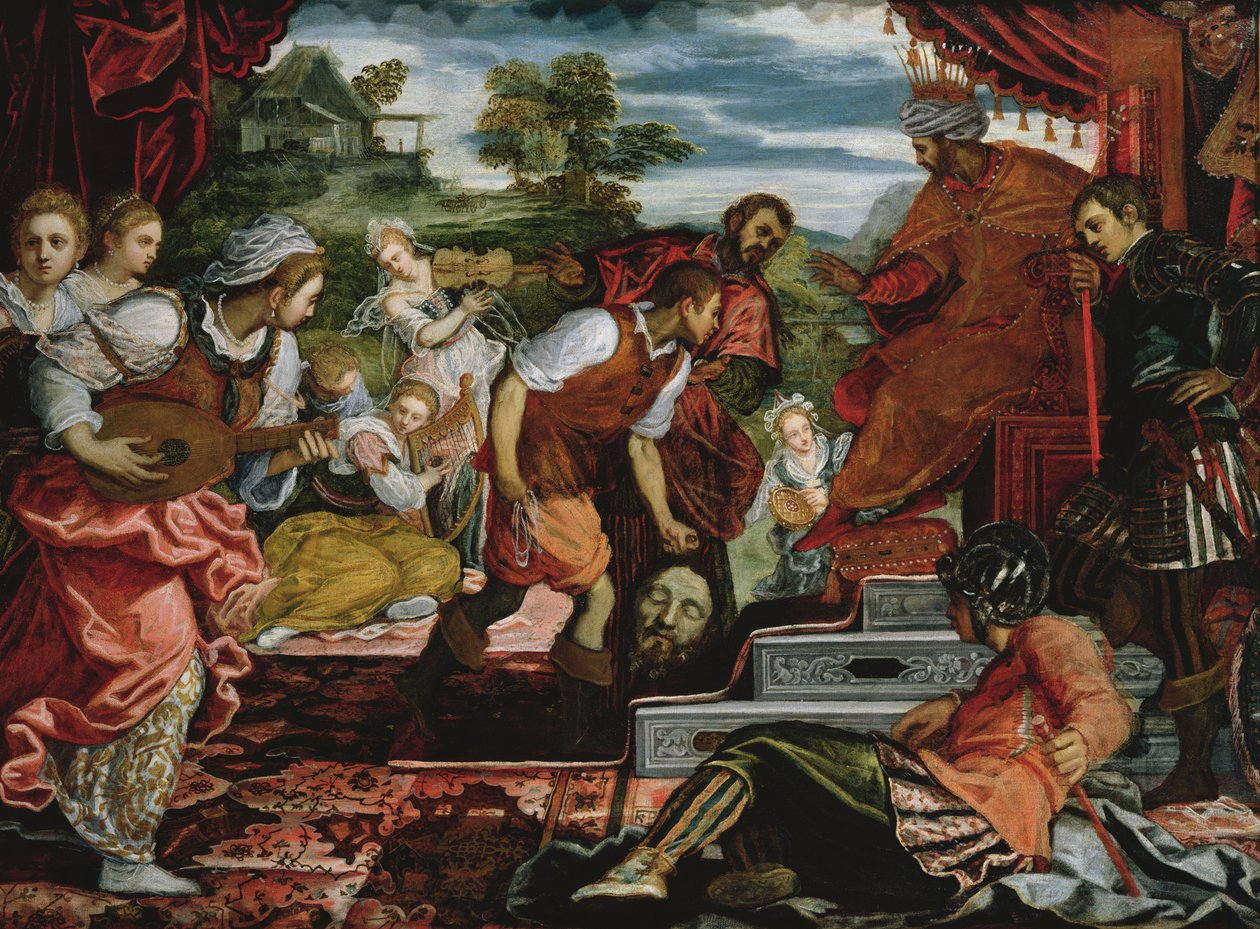 David und Goliath von Jacopo Robusti Tintoretto