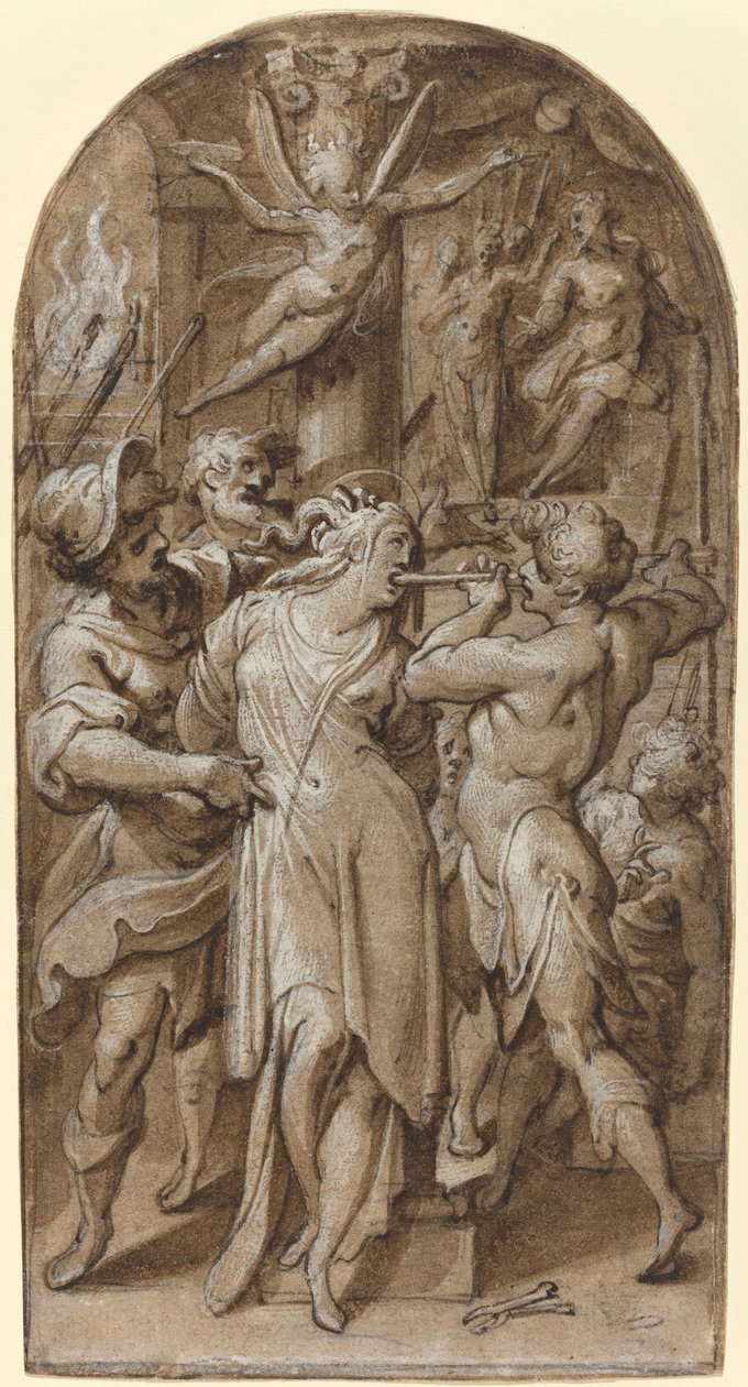 Das Martyrium der heiligen Apollonia von Jacopo Zucchi
