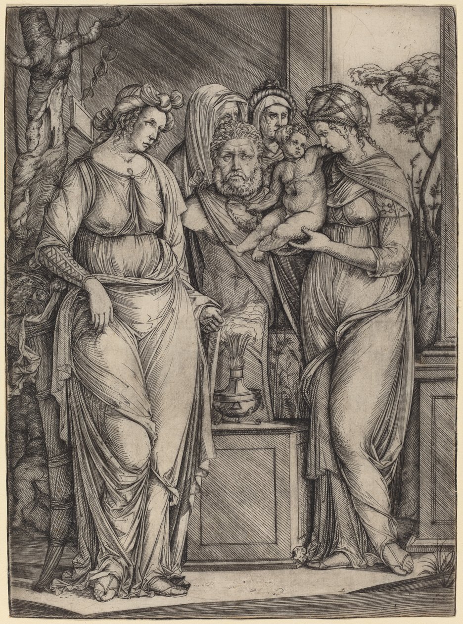 Großes Opfer an Priapus von Jacopo de Barbari