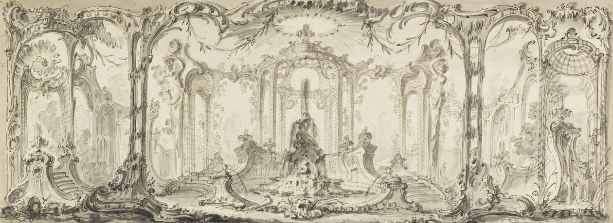 Entwurf für eine ornamentale Dekoration von Jacques de Lajoüe