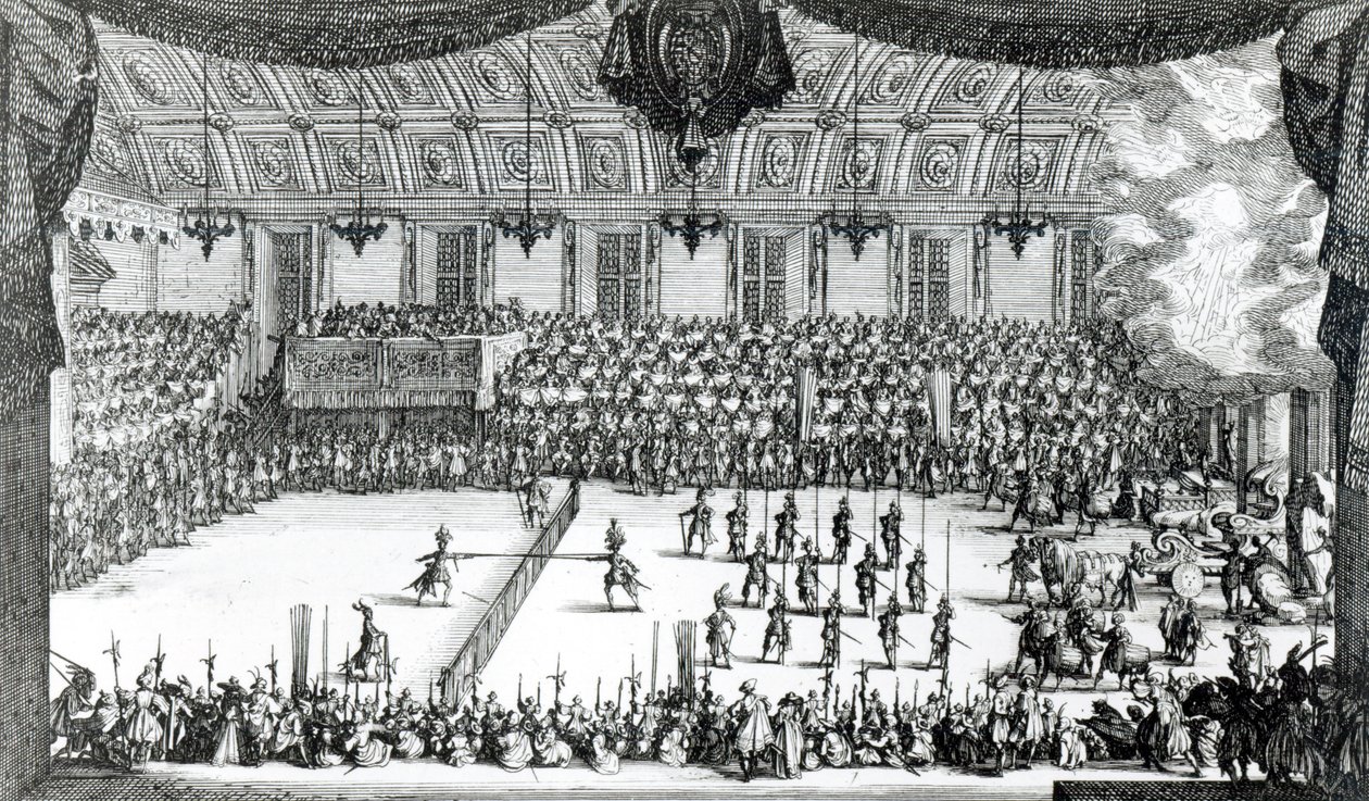 Kampf an der Barriere von Jacques Callot