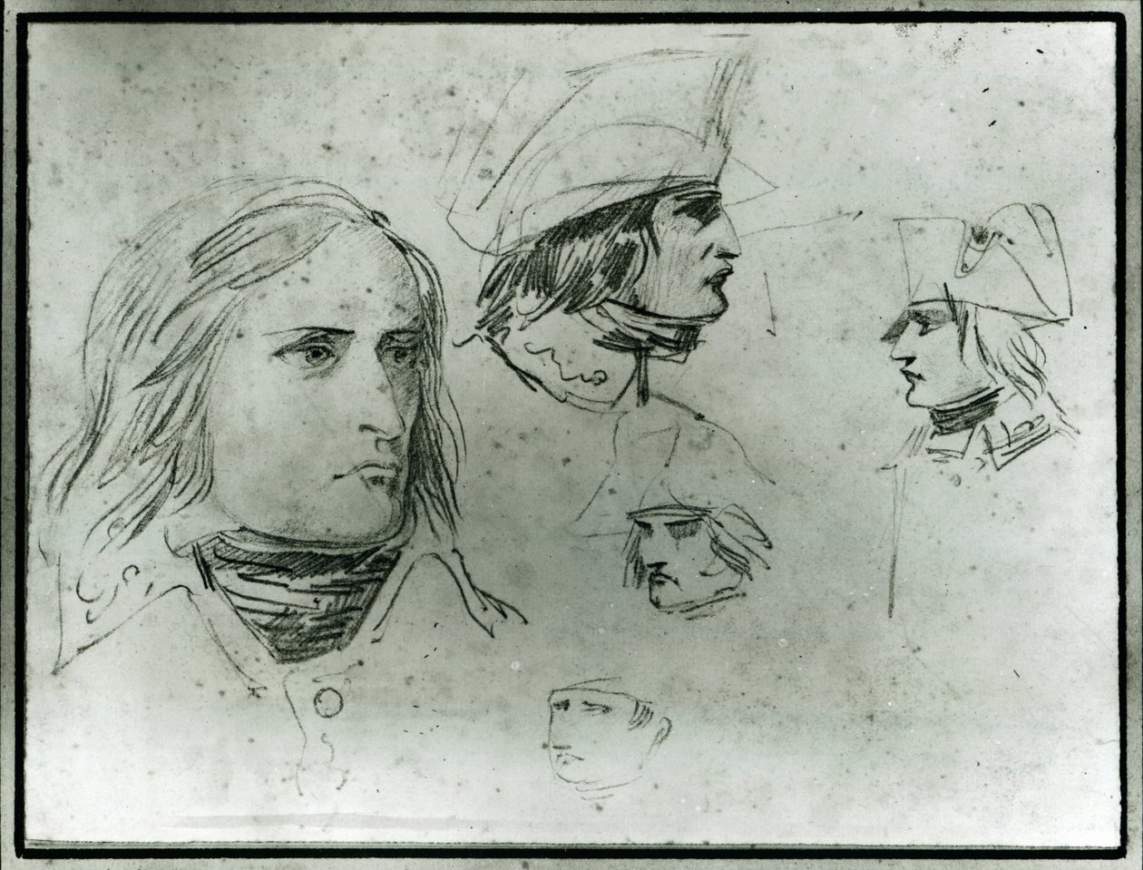 Skizzen von Napoleon Bonaparte, 1797 von Jacques Louis David