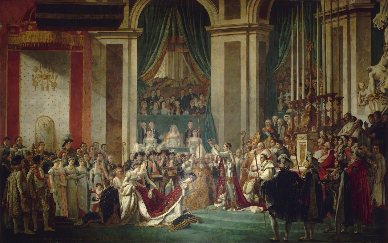 Die Krönung des Kaisers und der Kaiserin, 2. Dezember 1804 von Jacques Louis David