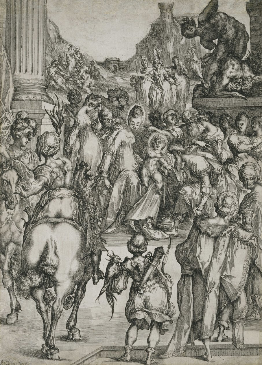 Die Anbetung der Heiligen Drei Könige von Jacques Bellange