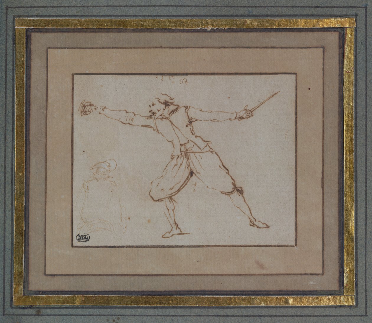 Ein Fechter, 1766 von Jacques Callot