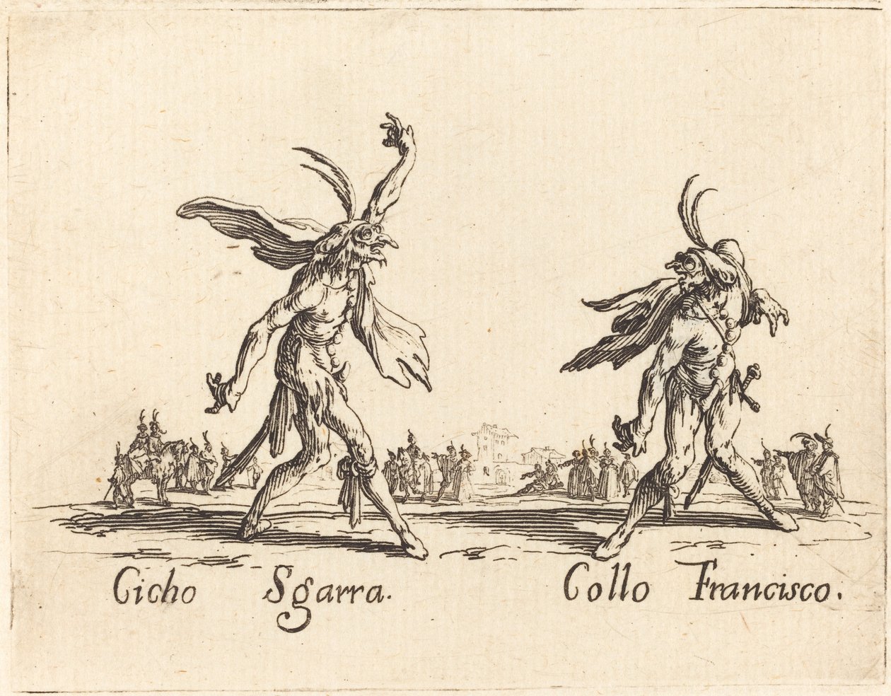 Cicho Sgarra und Collo Francisco von Jacques Callot