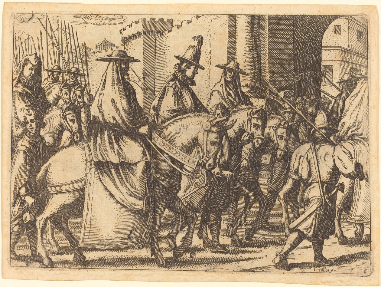 Einzug in Ferrara von Jacques Callot