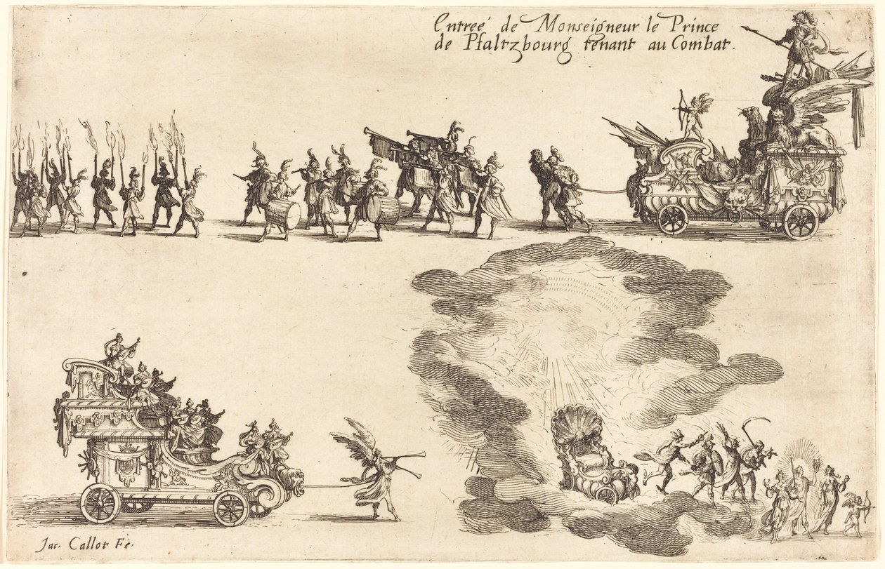 Einzug des Prinzen von Pfalzburg von Jacques Callot