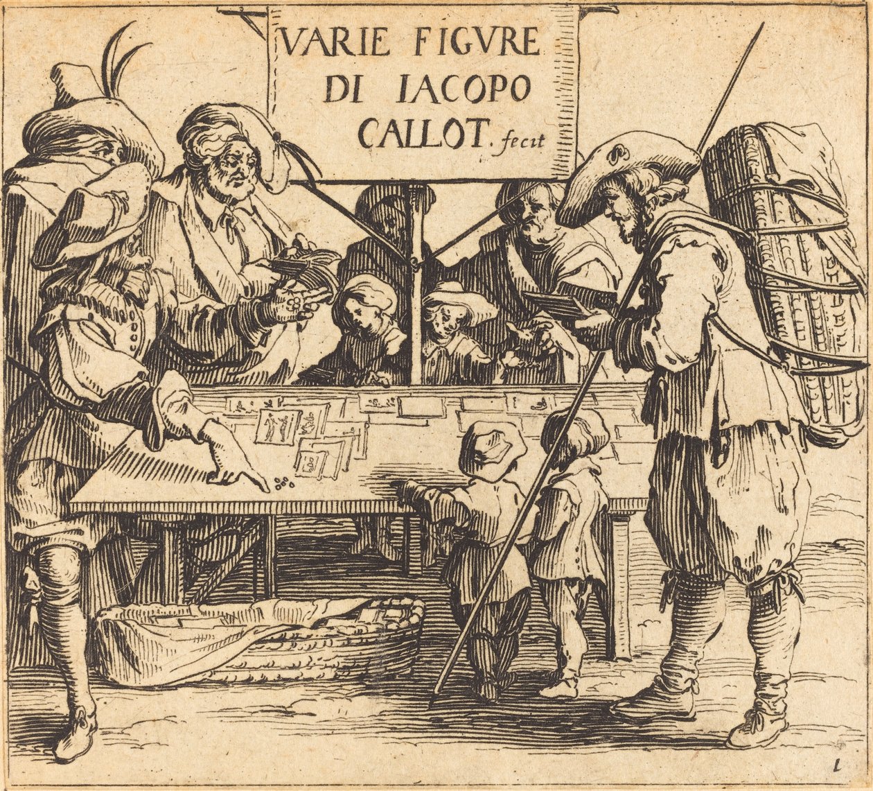 Frontispiz für "Varie Figure" von Jacques Callot