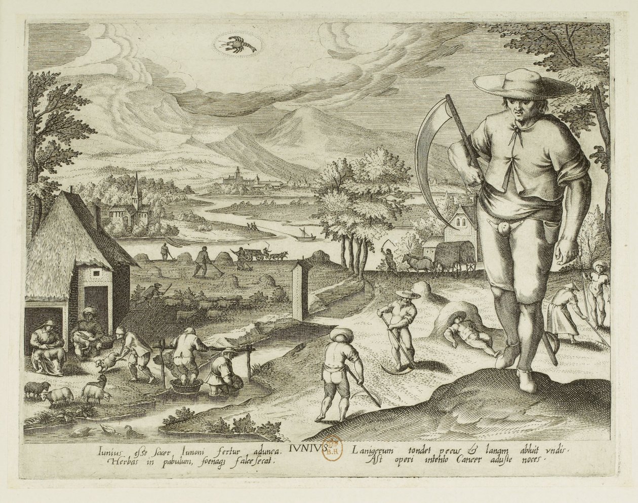 Die Monate. 6, Juni von Jacques Callot