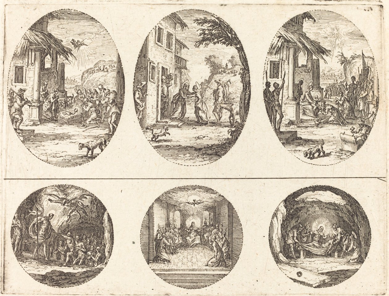 Geheimnisse der Passion, ca. 1631 von Jacques Callot