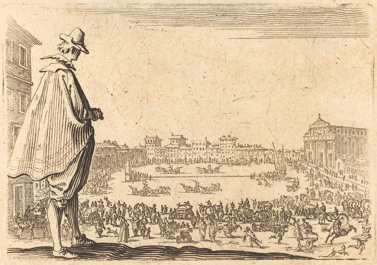 Piazza Santa Maria Novella, Florenz von Jacques Callot