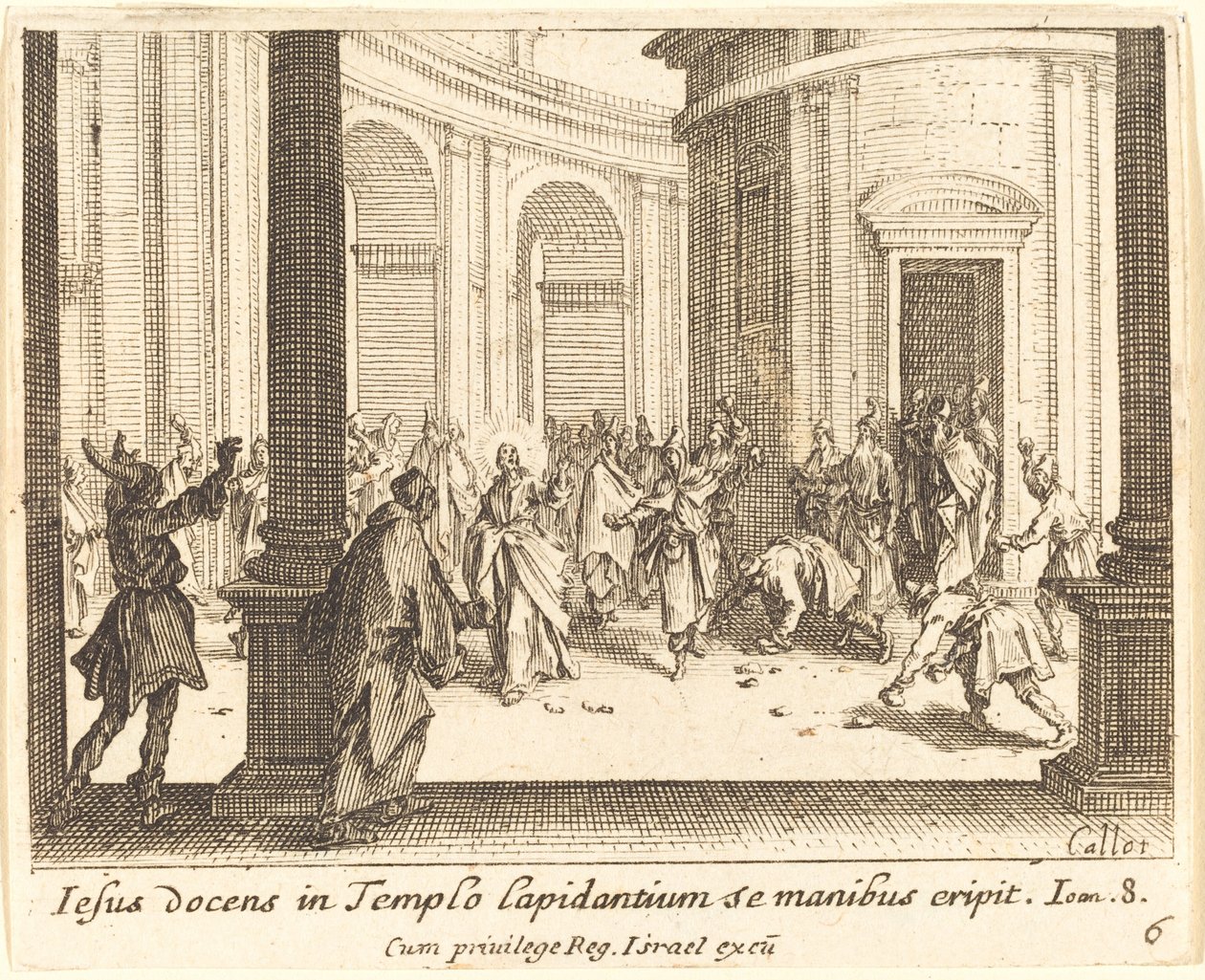 Steinigung Jesu von Jacques Callot