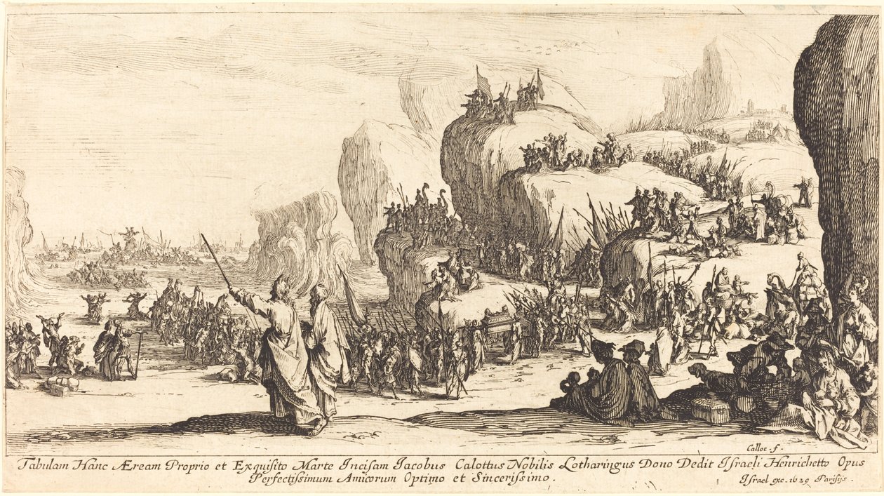 Die Durchquerung des Roten Meeres von Jacques Callot