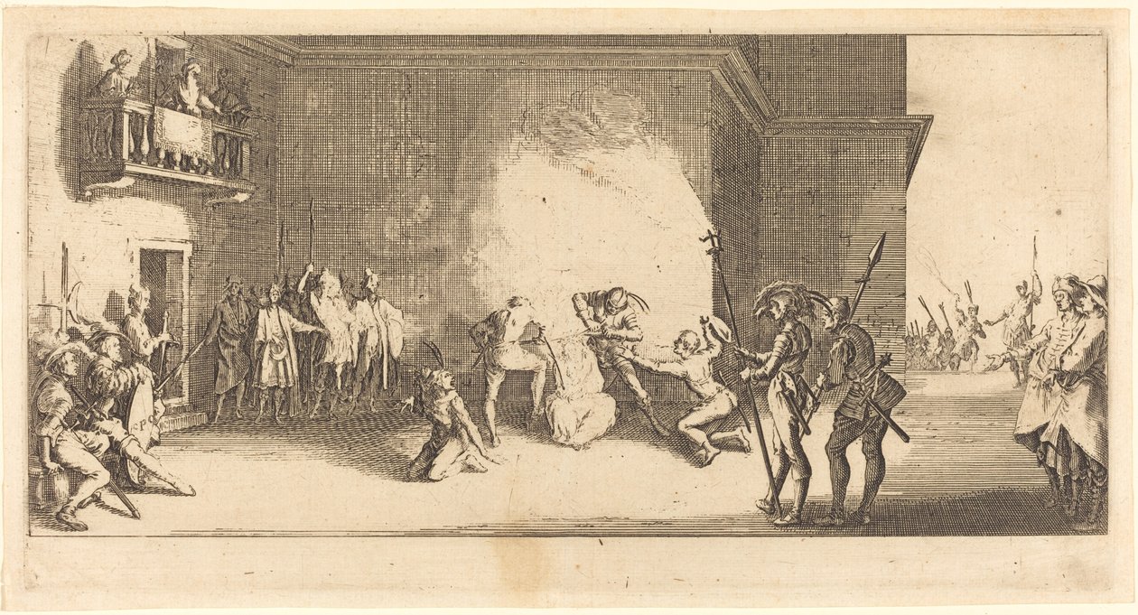 Die Krönung mit Dornen von Jacques Callot