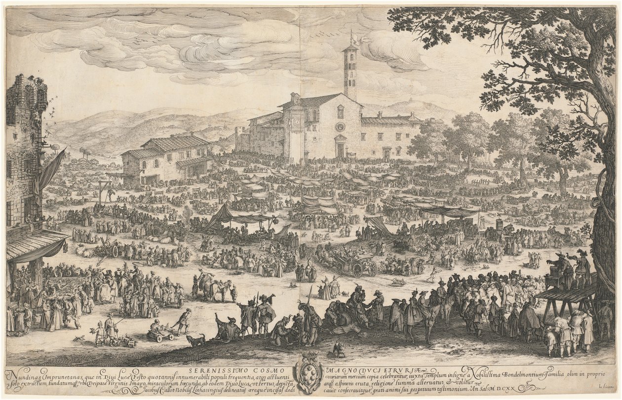 Der Jahrmarkt in Impruneta von Jacques Callot