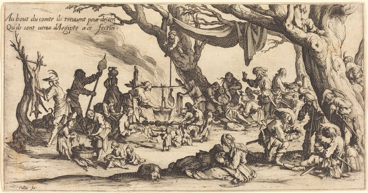 Das Fest der Bohemiens von Jacques Callot