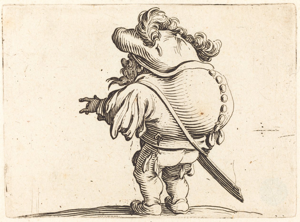 Der Bucklige mit dem Federhut von Jacques Callot