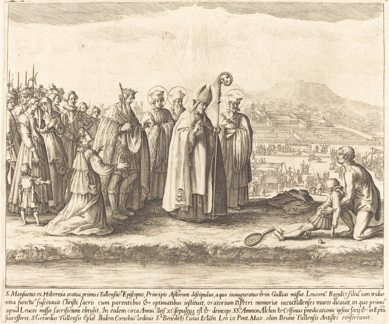 Das Wunder des Heiligen Mansuy von Jacques Callot