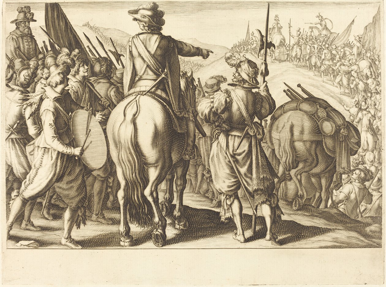Die Truppen auf dem Marsch von Jacques Callot