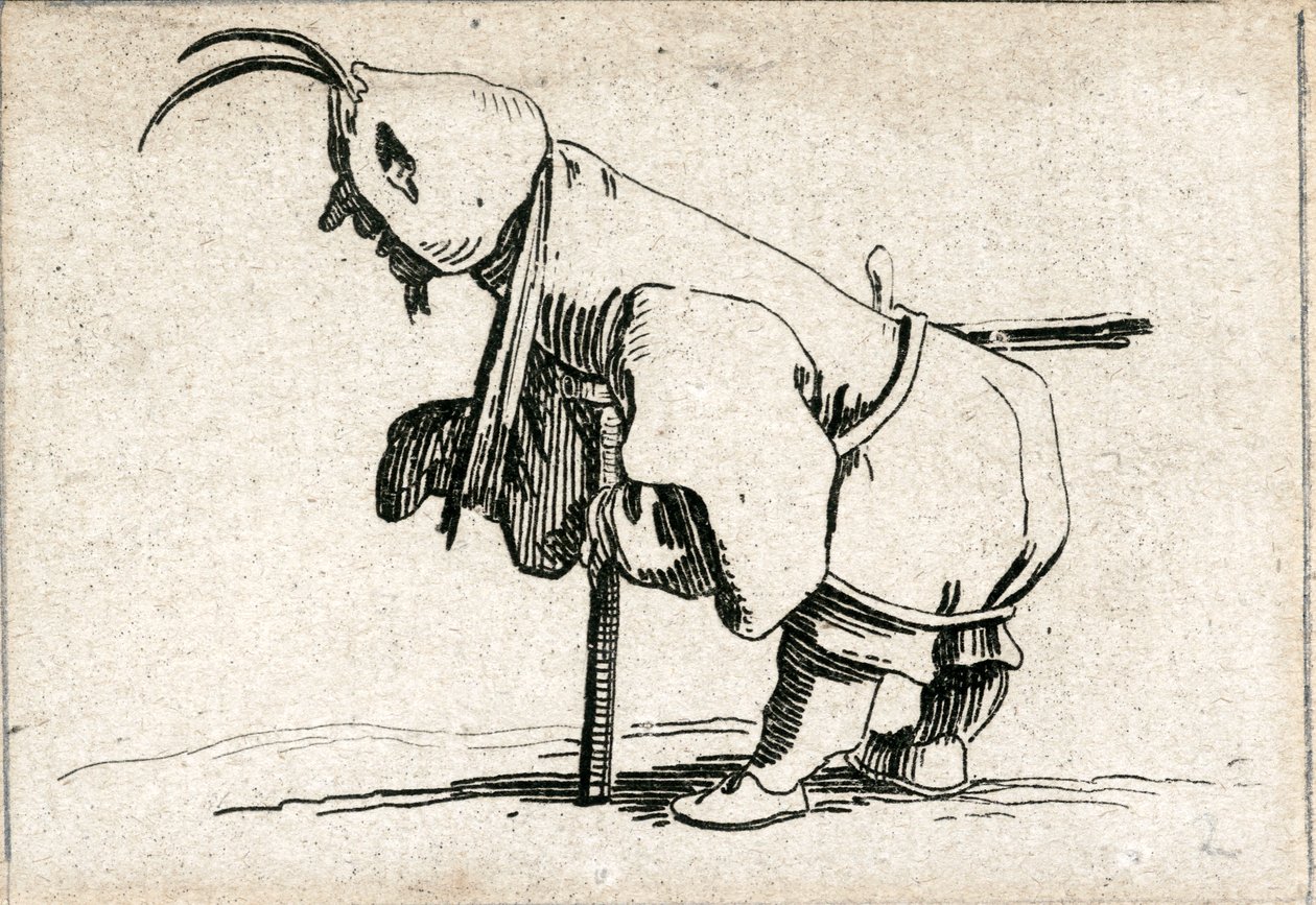 Verschiedene Gobbi-Figuren (Gravur) von Jacques Callot