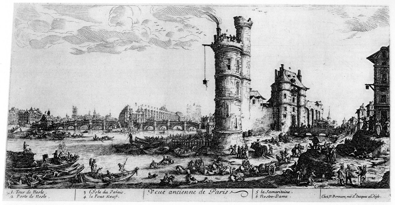 Alte Ansicht von Paris, ca. 1615-1635, 1924 von Jacques Callot